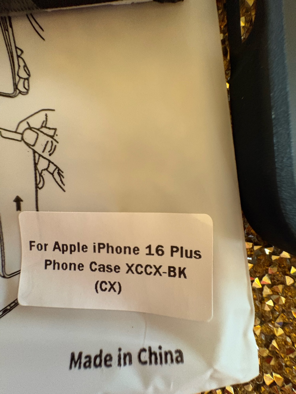 Black NWT MagSafe-Compatible iPhone Case for iPhone 16 Plus - Picture 2 of 7